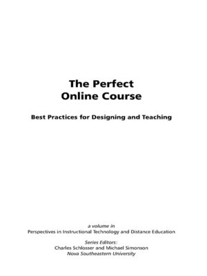 cover image of The Perfect Online Course